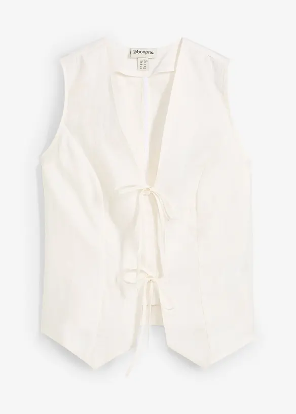 Blousetop van linnen, bonprix