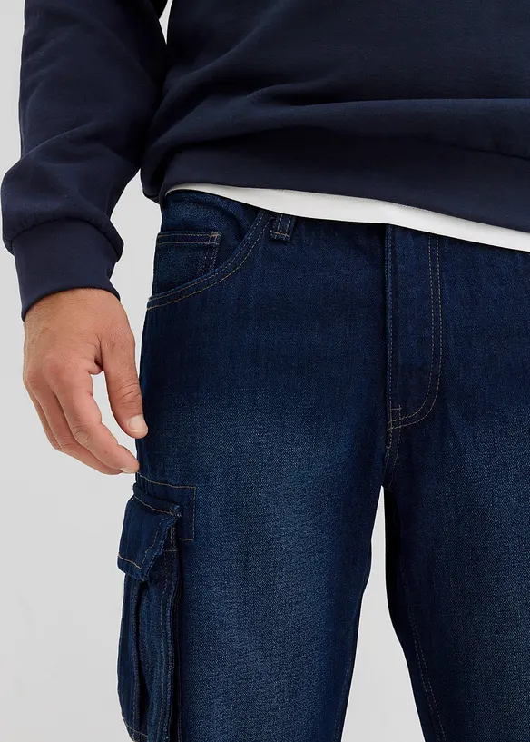 Cargo jeans bermuda, relaxed fit, bonprix