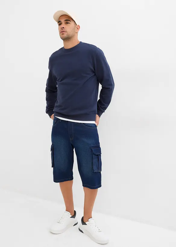 Cargo jeans bermuda, relaxed fit, bonprix