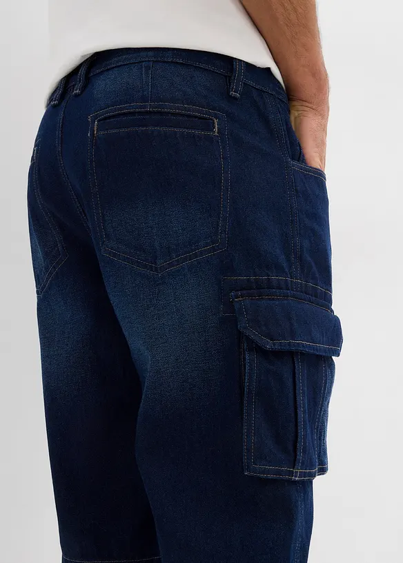 Cargo jeans bermuda, relaxed fit, bonprix