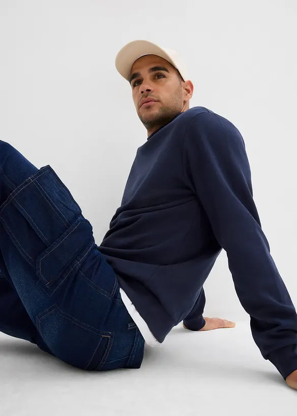 Cargo jeans bermuda, relaxed fit, bonprix
