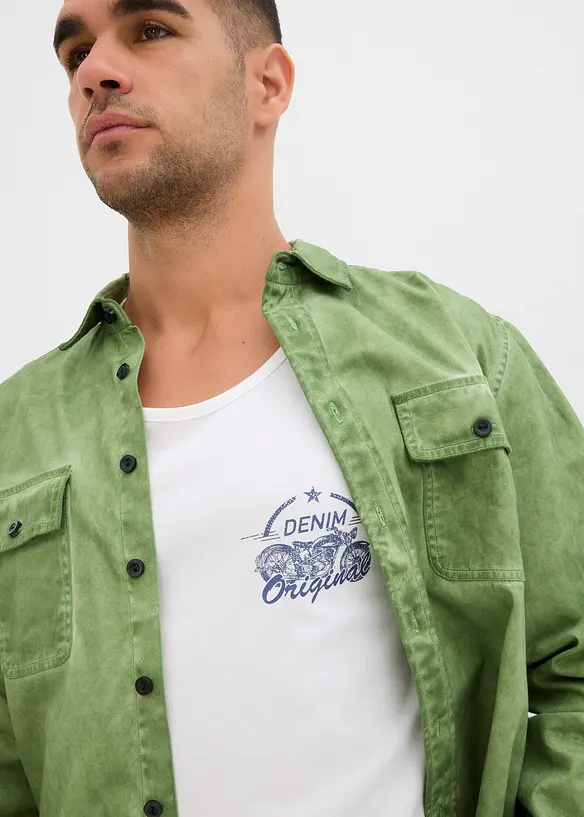 Tanktop van puur katoen (set van 3), bonprix
