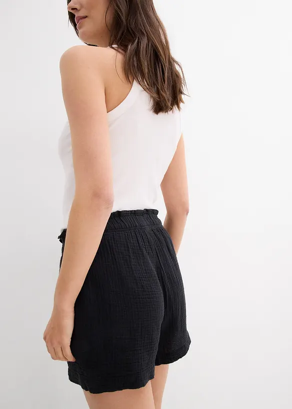 Mousseline short van katoen, bonprix