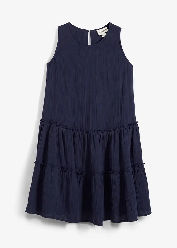 Meisjes midi jurk van mousseline, bonprix