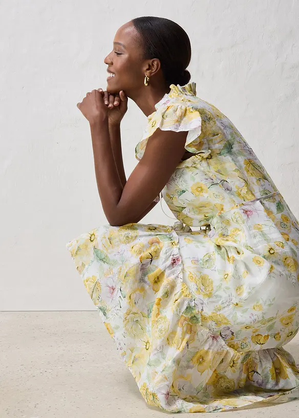 Maxi jurk van ranie met een elegante bloemenprint, bonprix