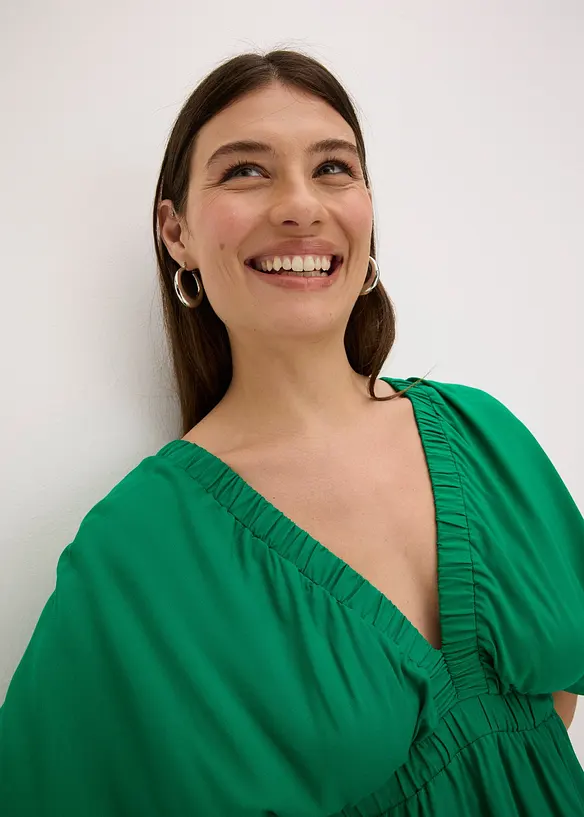 Midi jurk van soepele viscose, bonprix