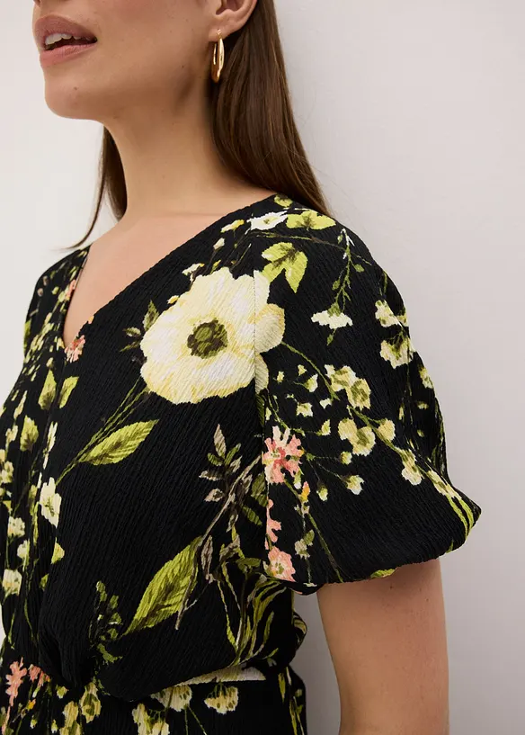 Jurk met pofmouwen, bonprix