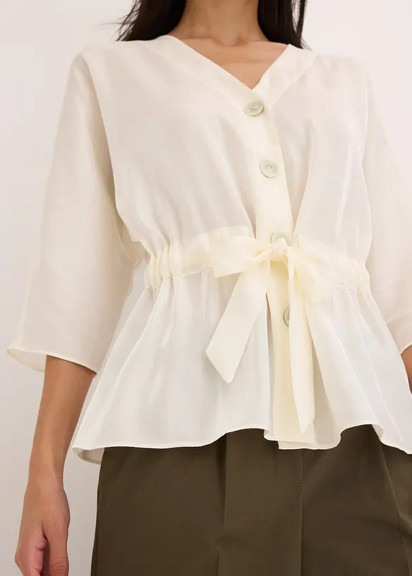 Blouse met ceintuur, bonprix