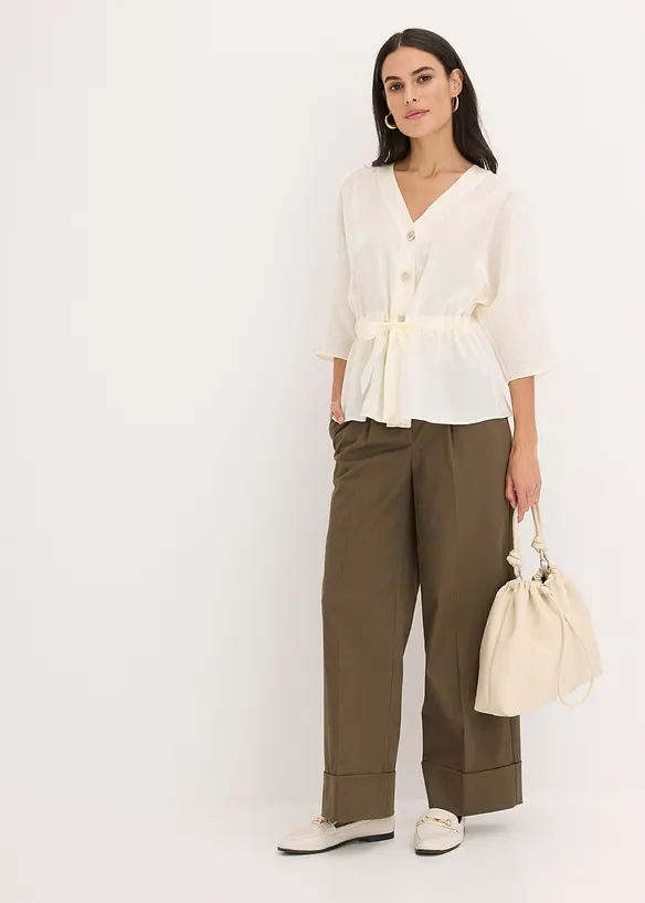Blouse met ceintuur, bonprix
