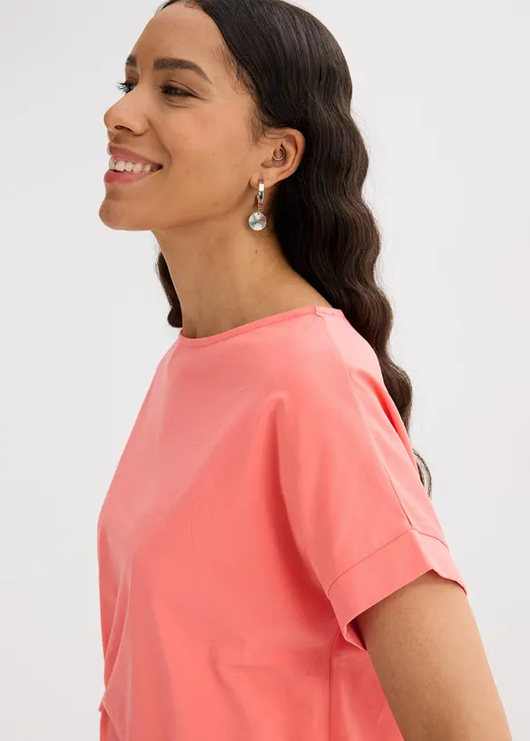 T-shirt met een knoopdetail, bonprix
