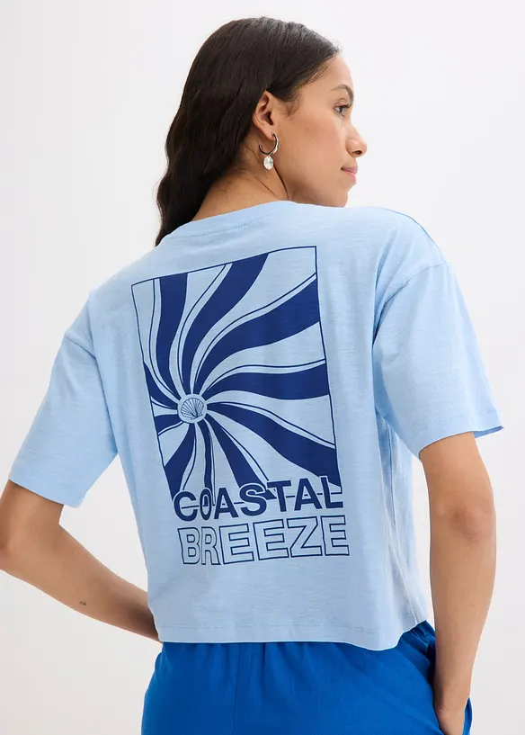Oversized T-shirt van biologisch katoen, bonprix