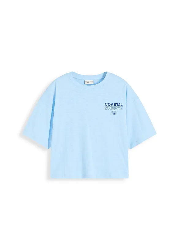 Oversized T-shirt van biologisch katoen, bonprix