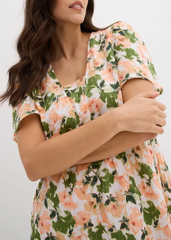 Jurk van zachte mousseline, bonprix