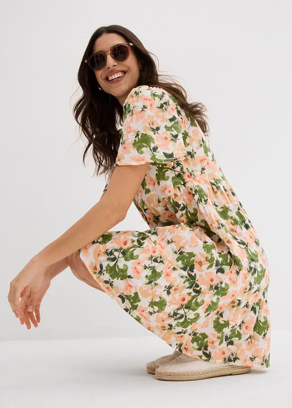 Jurk van zachte mousseline, bonprix