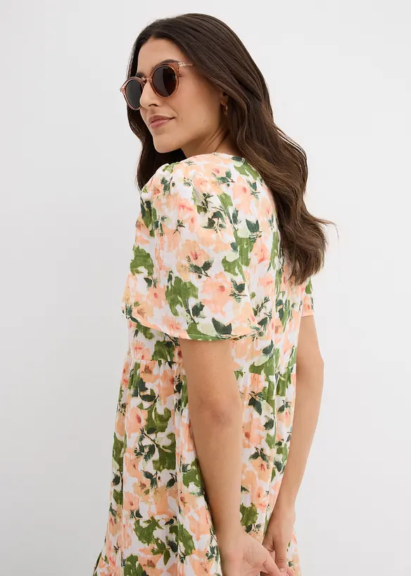 Jurk van zachte mousseline, bonprix