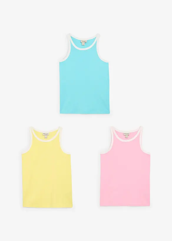 Top met biologisch katoen (set van 3), bonprix