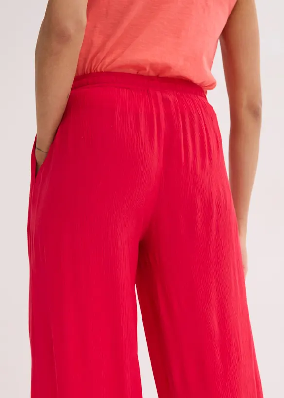 Wijde broek van soepele viscose, bonprix