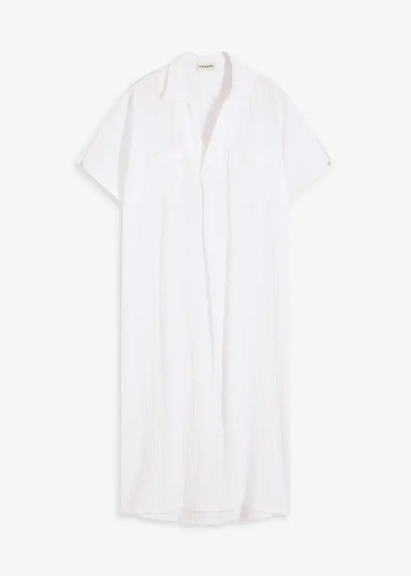 Kaftan jurk van zachte mousseline, bonprix