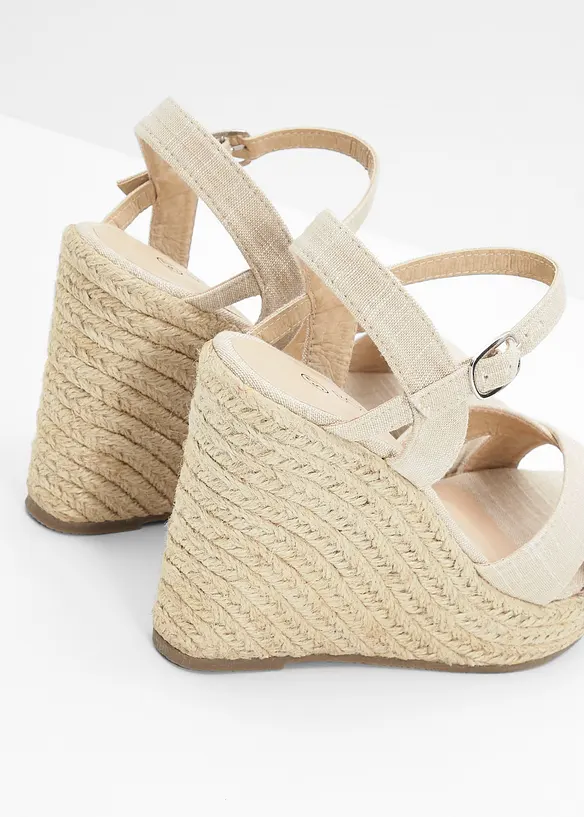 Sandaletten met sleehak, bonprix