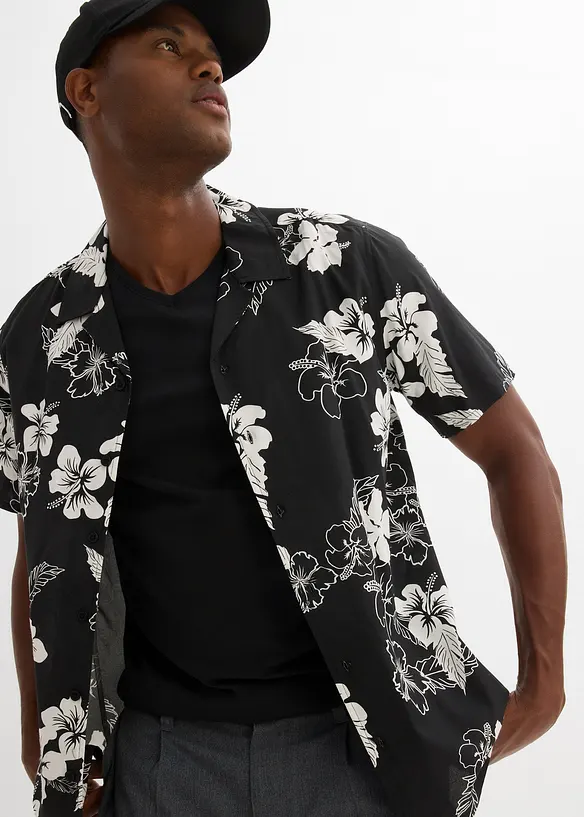T-shirt met V-hals (set van 5), bonprix
