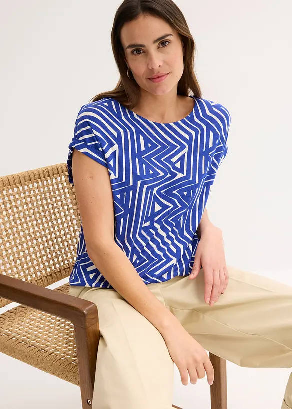 Oversized shirt in een soepele viscosemix, bonprix