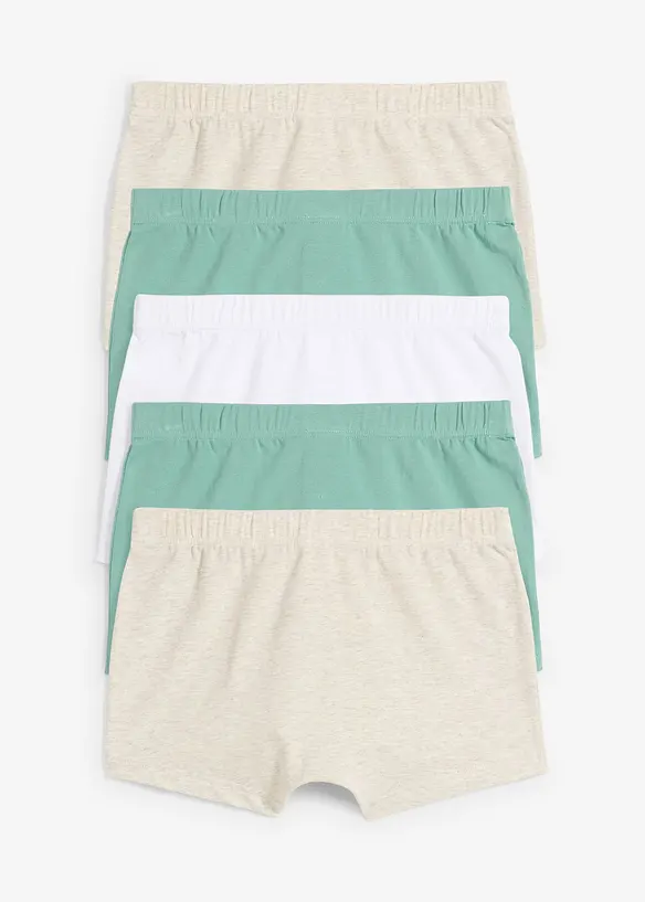Boxershort met biologisch katoen (set van 5), bonprix