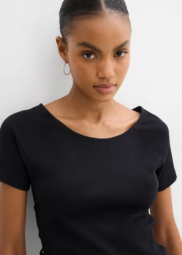 Aansluitend T-shirt van puur biologisch katoen, bonprix