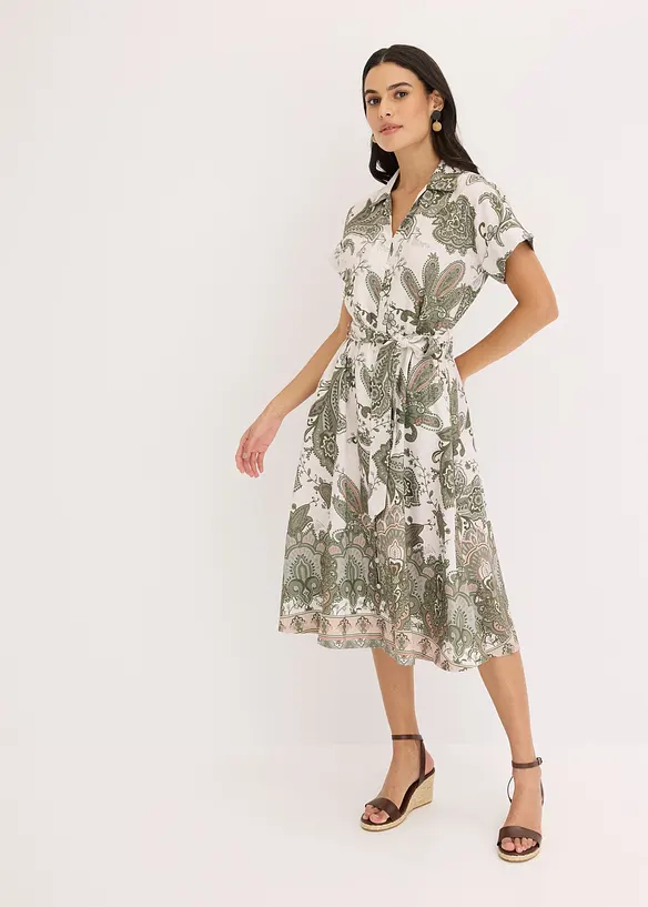 Jurk met ceintuur, bonprix