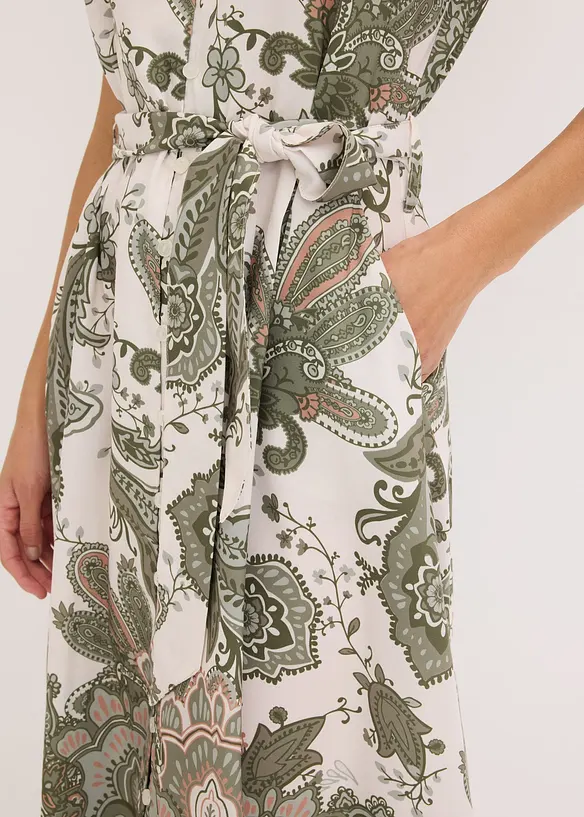 Jurk met ceintuur, bonprix