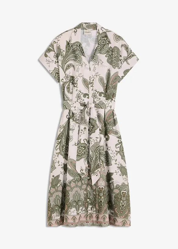 Jurk met ceintuur, bonprix