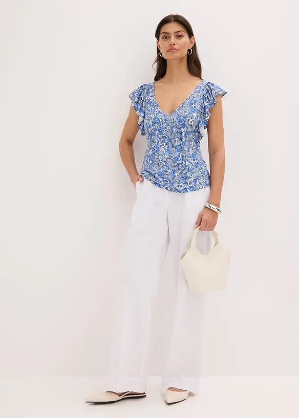 Top met volants, bonprix