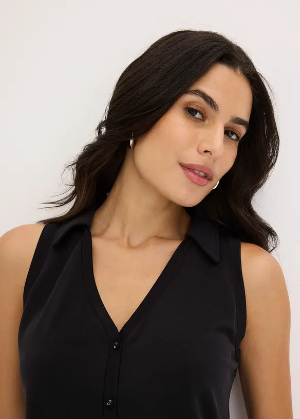 Viscose piqué polotop, bonprix