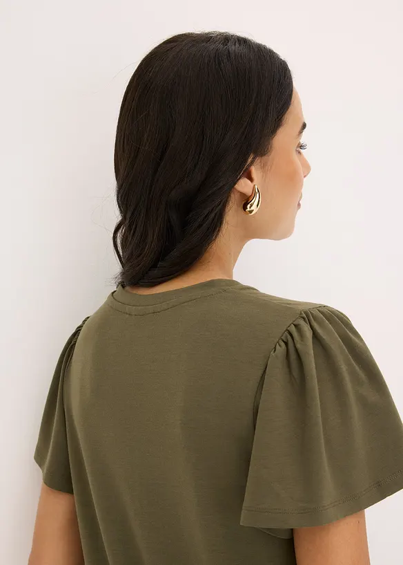 Shirt van viscose met knopen, bonprix