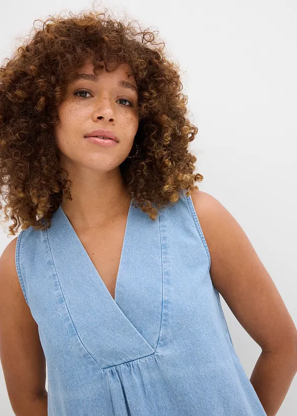 Denim blousetop, bonprix
