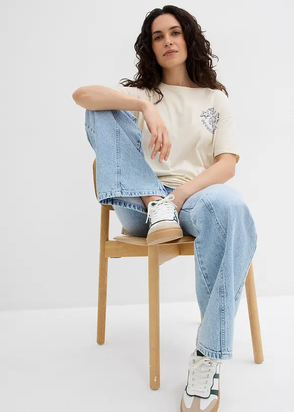 Boxy shirt van puur katoen, bonprix