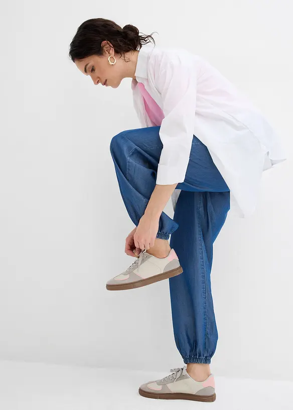 Broek van lyocell met comfortabele tailleband, bonprix