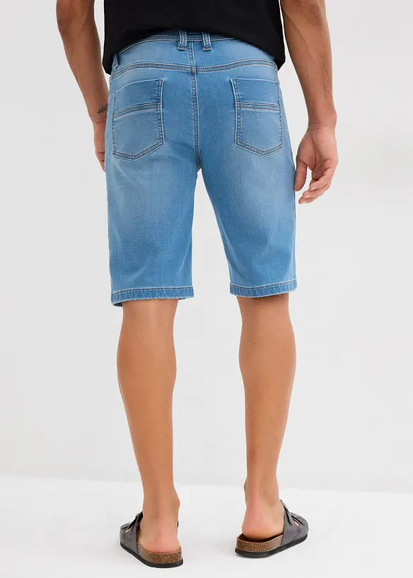 Sweat jeans bermuda, slim fit (set van 2), bonprix
