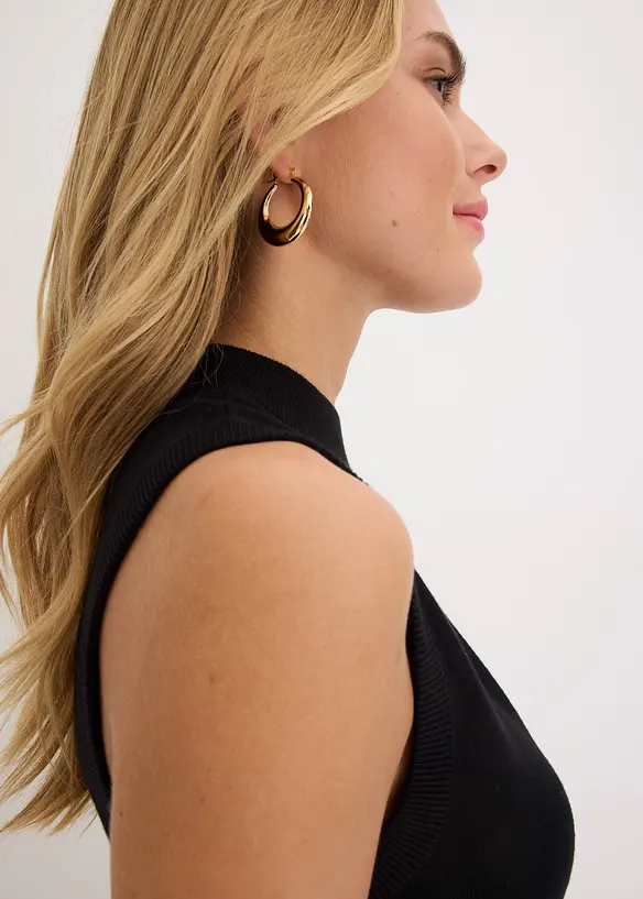 Gebreide top met cut-outs, bonprix