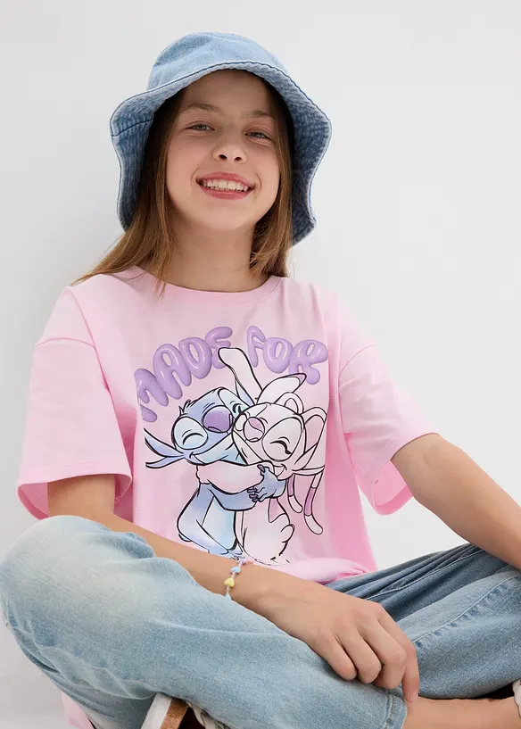 Disney shirt van puur katoen, Lilo & Stitch