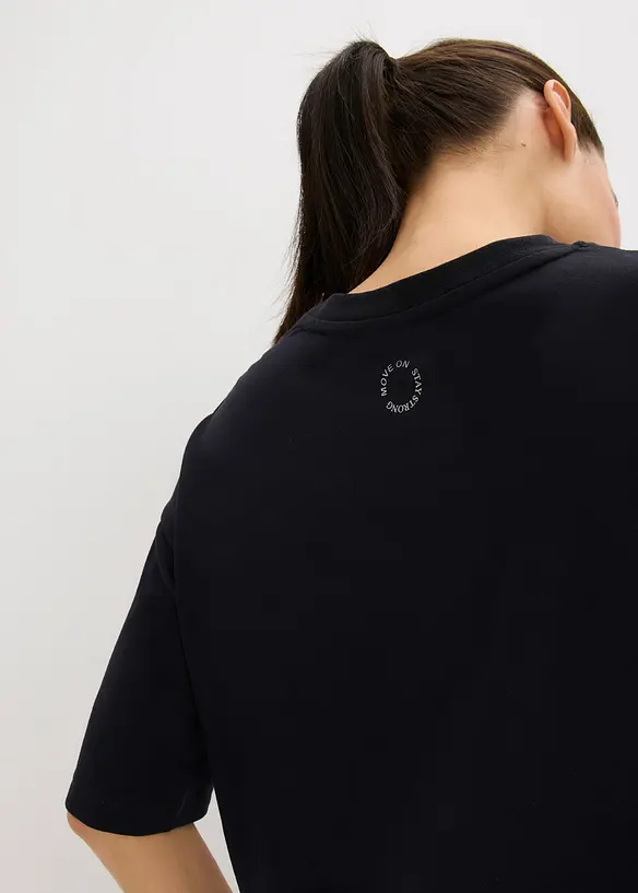Oversized sportshirt met katoen, sneldrogend, bonprix