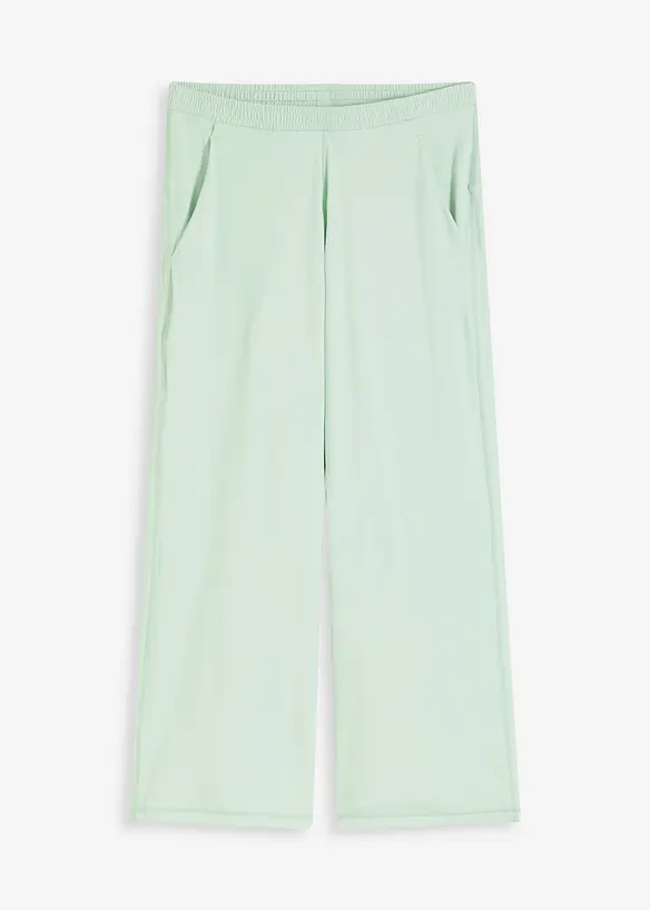 Comfort capri sportbroek met wijde pijpen, bonprix