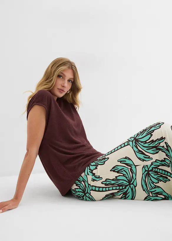 Oversized shirt in gebreide look, bonprix