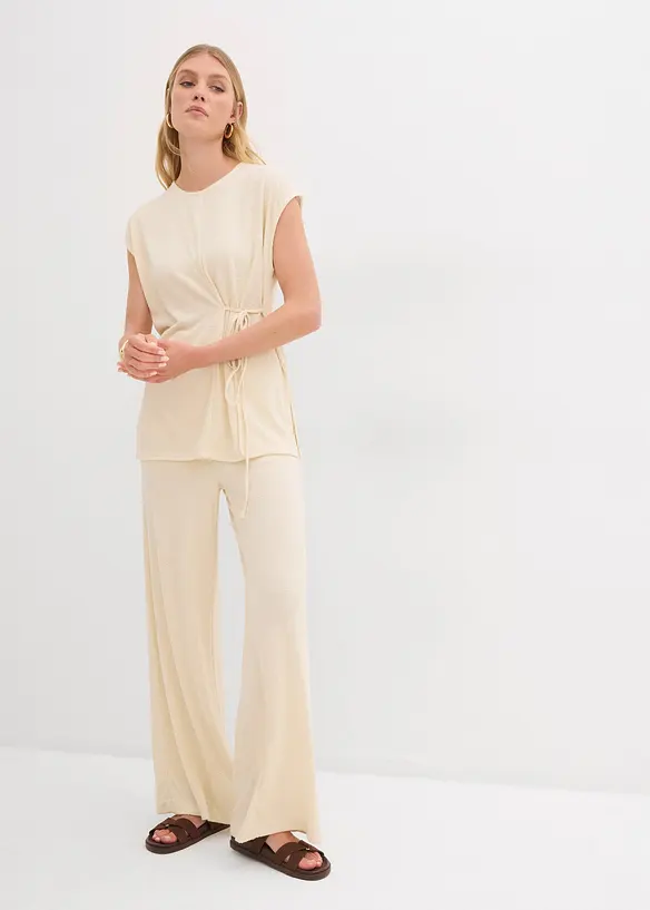 Shirt met strikdetail, bonprix