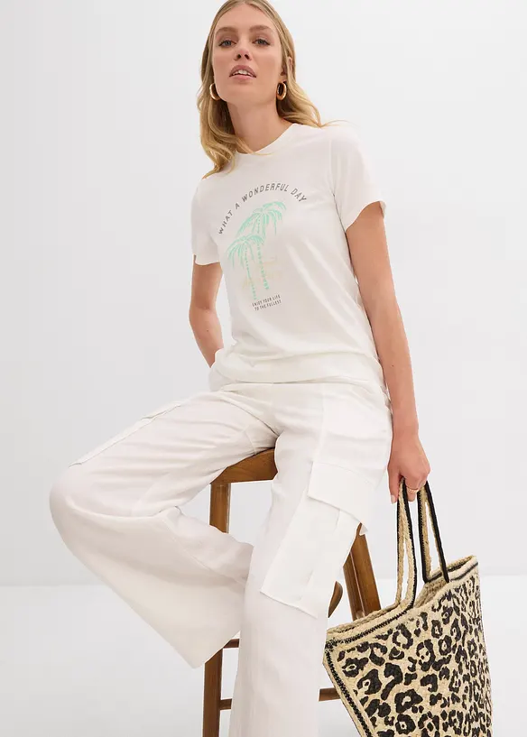T-shirt met originele print, bonprix