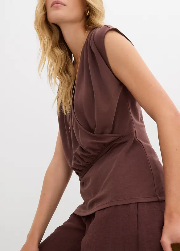 Wikkelshirt van een vloeiende viscosemix, bonprix