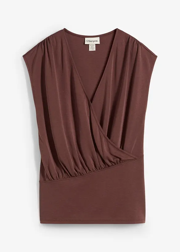 Wikkelshirt van een vloeiende viscosemix, bonprix