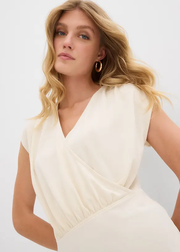 Wikkelshirt van een vloeiende viscosemix, bonprix