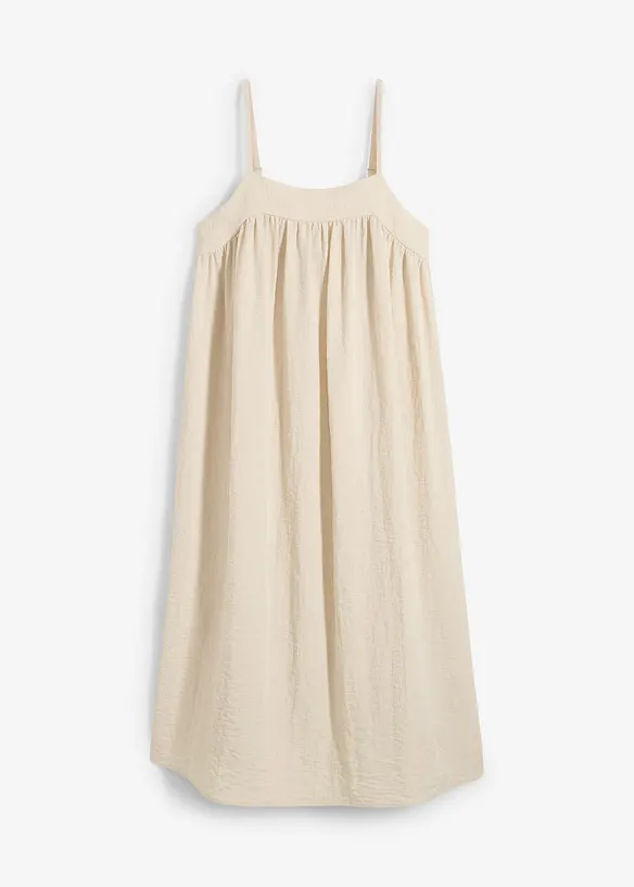 Jurk met spaghettibandjes van een soepele viscose-mix, bonprix