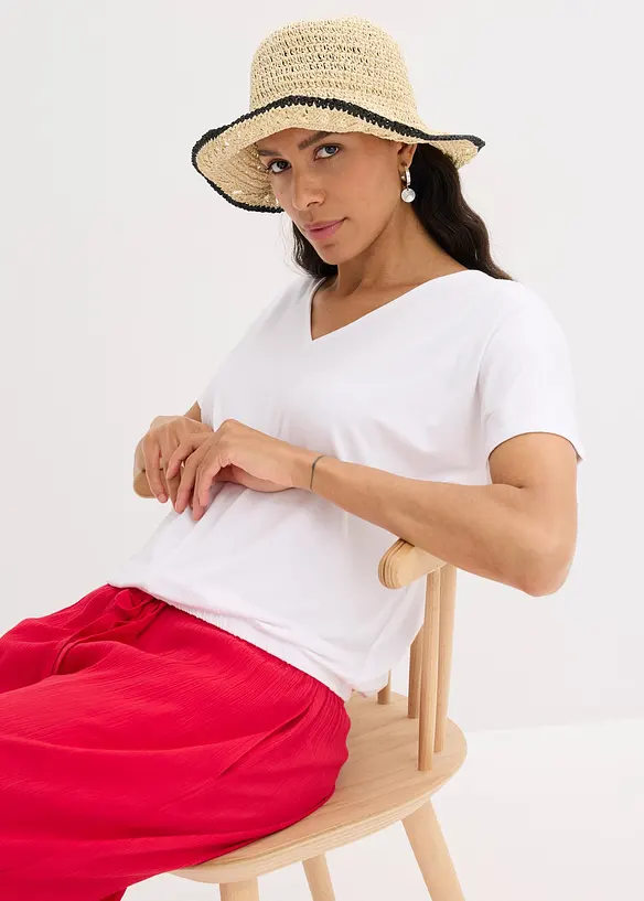 Oversized shirt in een viscosemix, bonprix