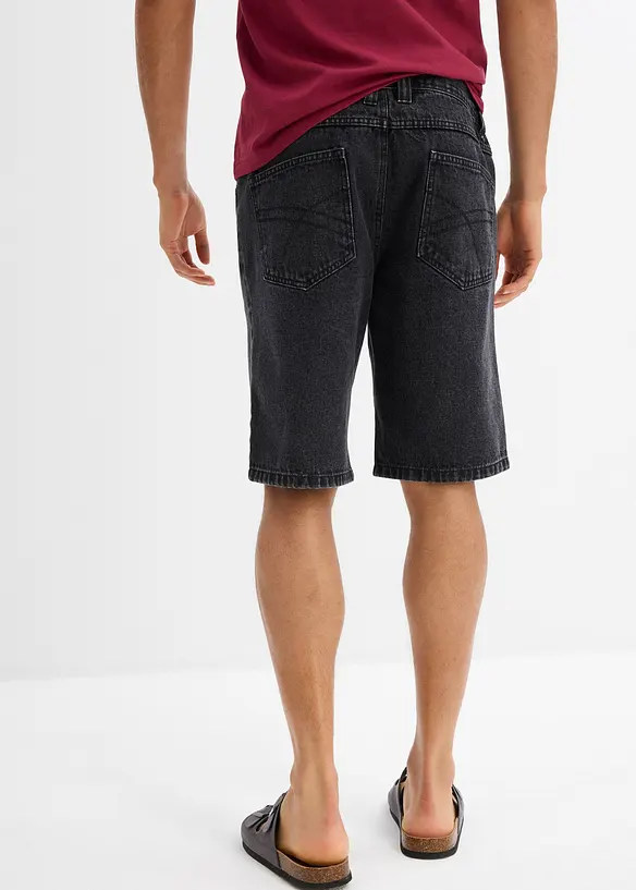 Jeans bermuda met comfort tailleband, classic fit, bonprix
